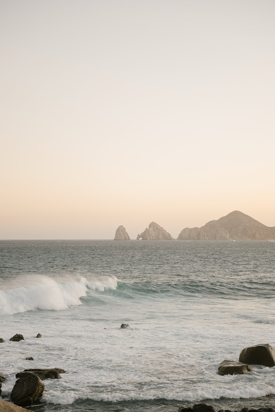 El mar al atardecer